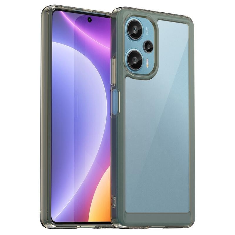 Gél tok fix hátlappal Xiaomi Poco F5 készülékhez - szürke