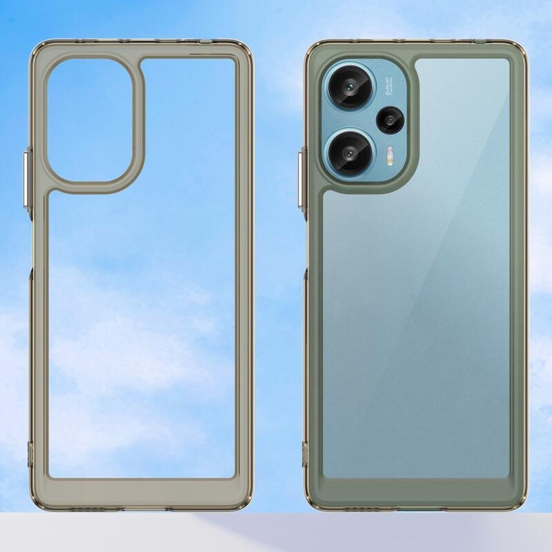Gél tok fix hátlappal Xiaomi Poco F5 készülékhez - szürke