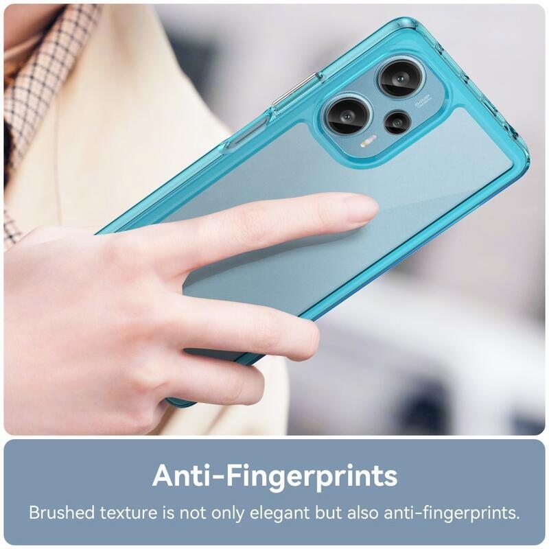 Gél tok fix hátlappal Xiaomi Poco F5 készülékhez - világoskék