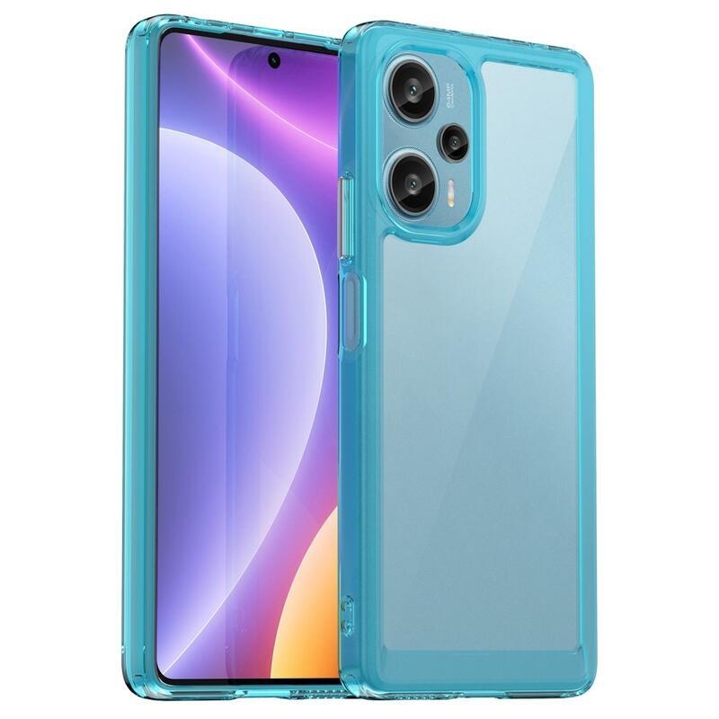 Gél tok fix hátlappal Xiaomi Poco F5 készülékhez - világoskék