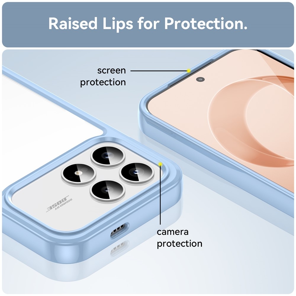 Gél tok rögzített hátlappal Xiaomi Poco F8 Pro 5G-hez - kék