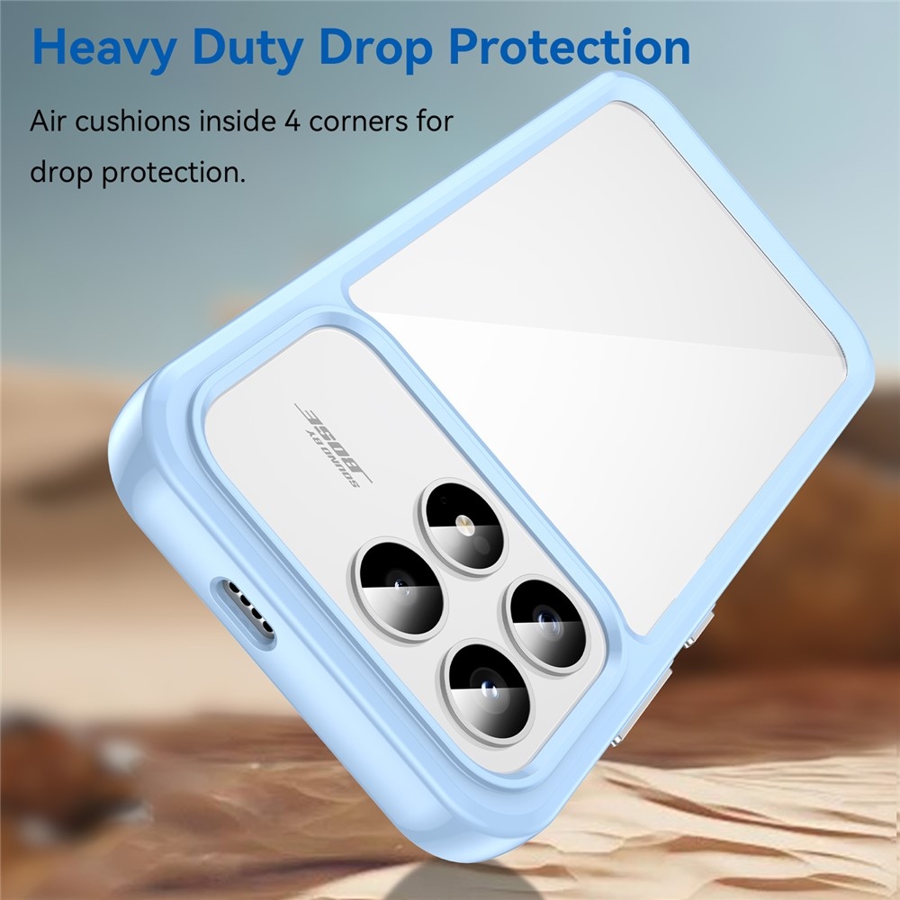 Gél tok rögzített hátlappal Xiaomi Poco F8 Pro 5G-hez - kék