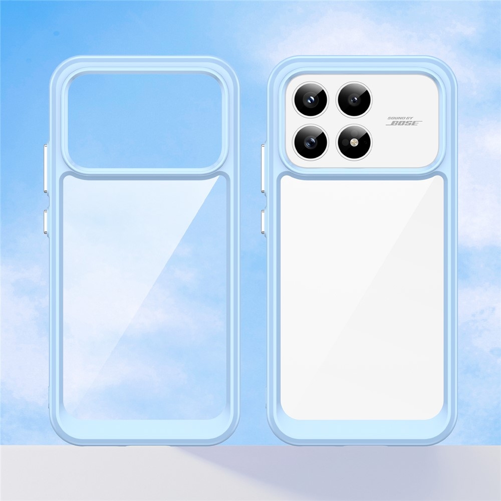 Gél tok rögzített hátlappal Xiaomi Poco F8 Pro 5G-hez - kék