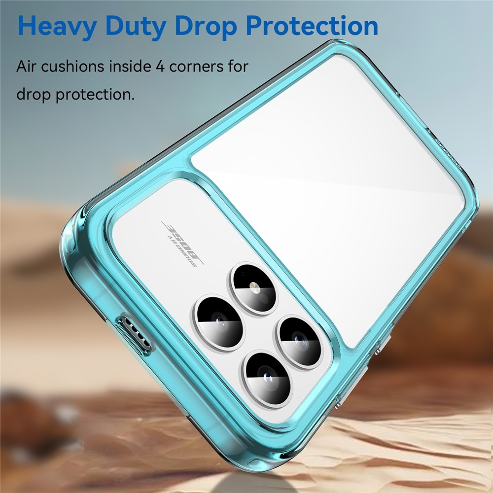 Gél tok rögzített hátlappal Xiaomi Poco F8 Pro 5G - világoskék