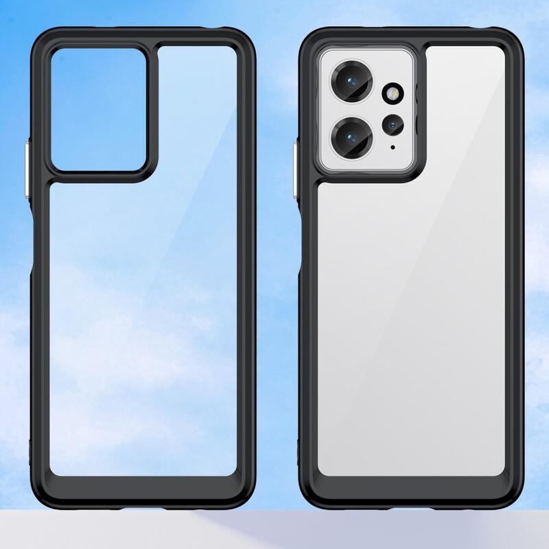 Gél tok rögzített hátlappal a Xiaomi Redmi Note 12 4G készülékhez - fekete