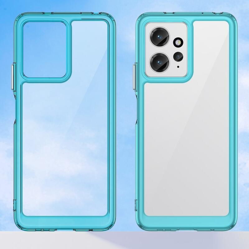 Gél tok fix hátlappal Xiaomi Redmi Note 12 4G - világoskék színben