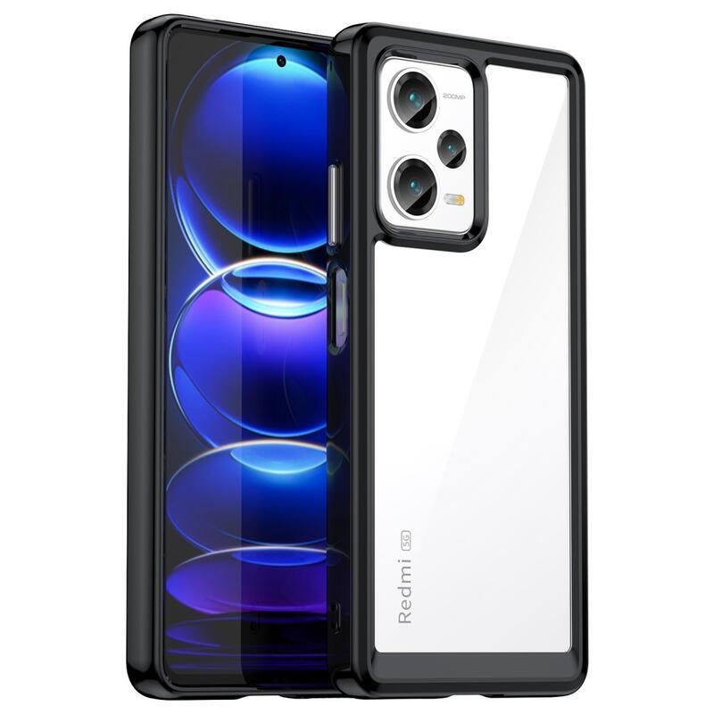 Gél tok rögzített hátlappal a Xiaomi Redmi Note 12 Pro+ 5G-re - fekete