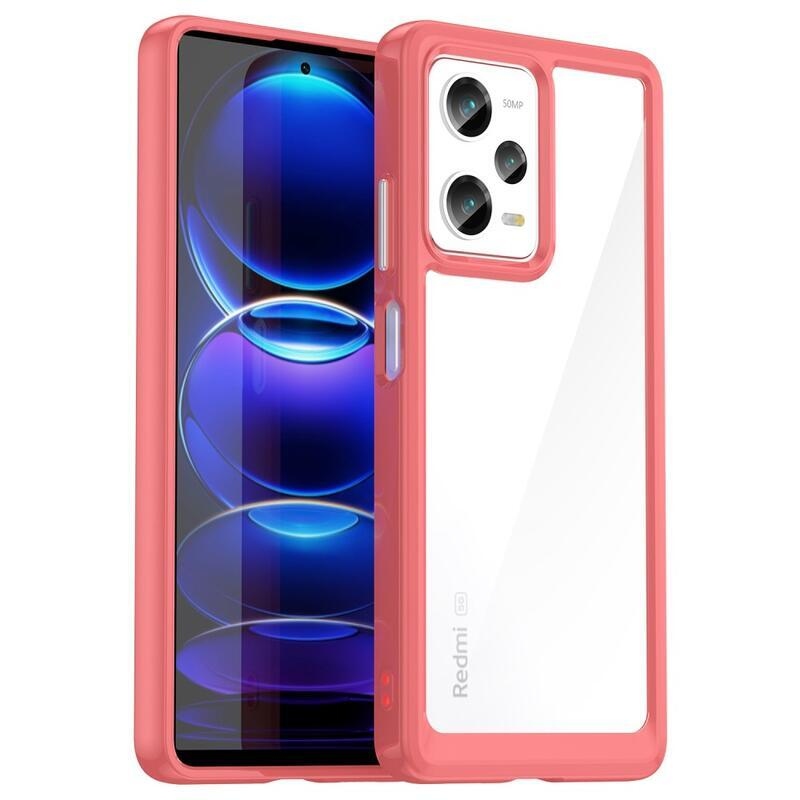 Gél tok kemény hátlappal Xiaomi Redmi Note 12 Pro 5G/Poco X5 Pro 5G - piros