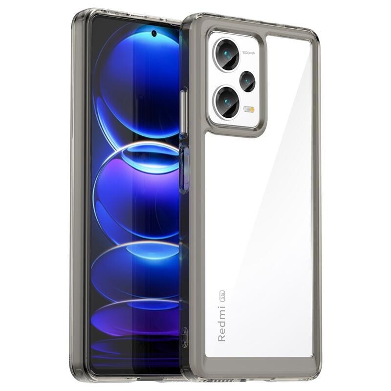 Gél tok kemény hátlappal a Xiaomi Redmi Note 12 Pro+ 5G számára - szürke