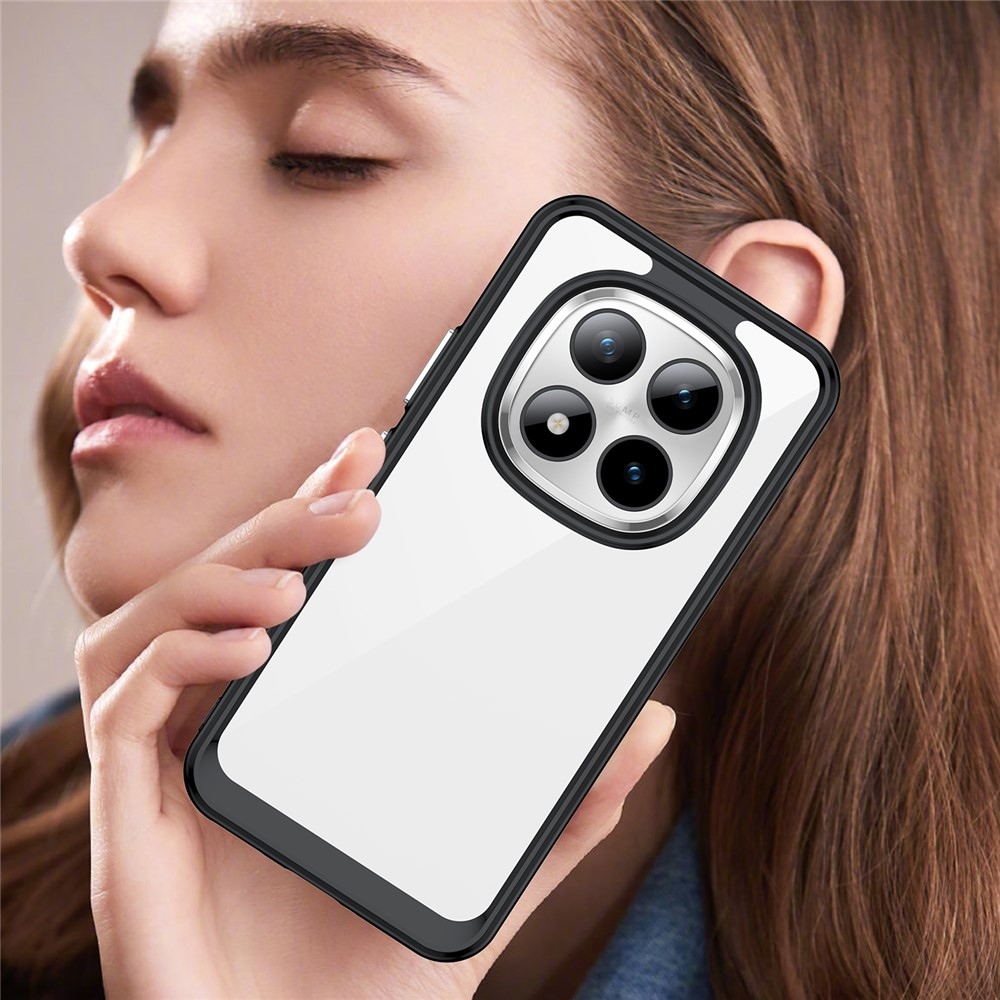 Gél tok rögzített hátlappal a Xiaomi Redmi Note 15 Pro+ 5G-re - fekete