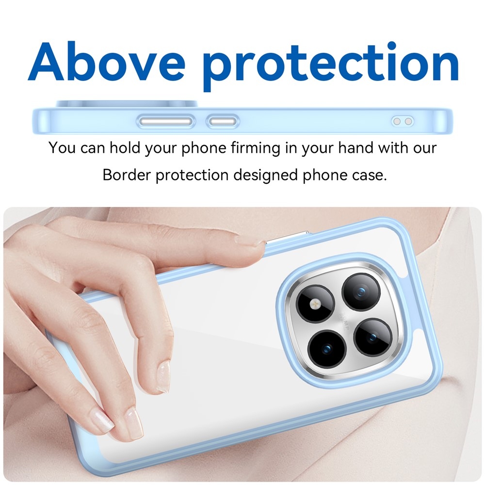 Gél tok kemény hátlappal Xiaomi Redmi Note 15 Pro+ 5G - kék