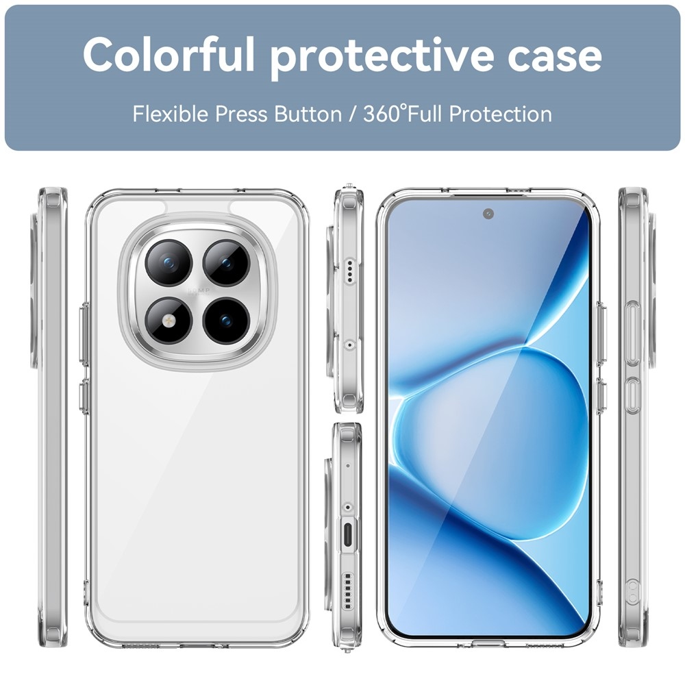 Gél tok kemény hátlappal Xiaomi Redmi Note 15 Pro+ 5G - átlátszó