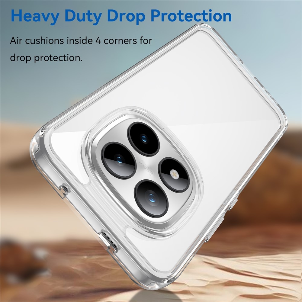 Gél tok kemény hátlappal Xiaomi Redmi Note 15 Pro+ 5G - átlátszó