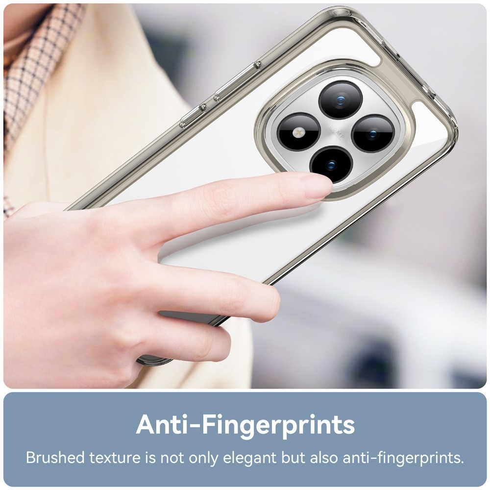 Gél tok kemény hátlappal a Xiaomi Redmi Note 15 Pro+ 5G számára - szürke