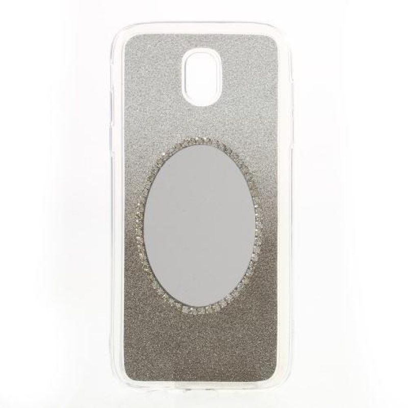 Zselés tok tükörrel Samsung Galaxy J5 (2017) - szürke