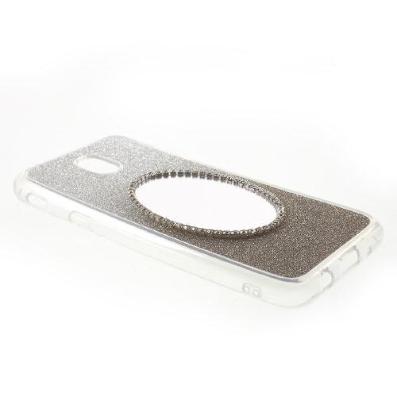 Zselés tok tükörrel Samsung Galaxy J5 (2017) - szürke
