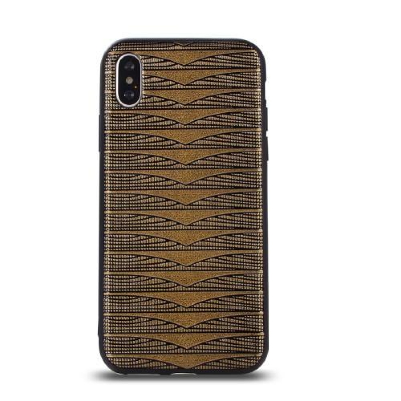 Geo rugalmas zselés tok iPhone X készülékhez - arany