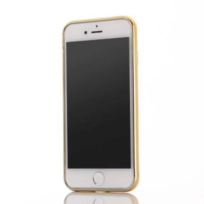 Geometrikus tok arany szegélyekkel iPhone 7 és iPhone 8 készülékhez - bordó színű