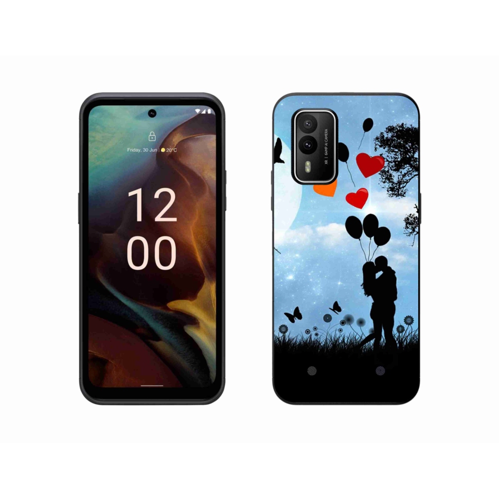 Gél tok mmCase a Nokia XR21 készülékhez - szerelmespár