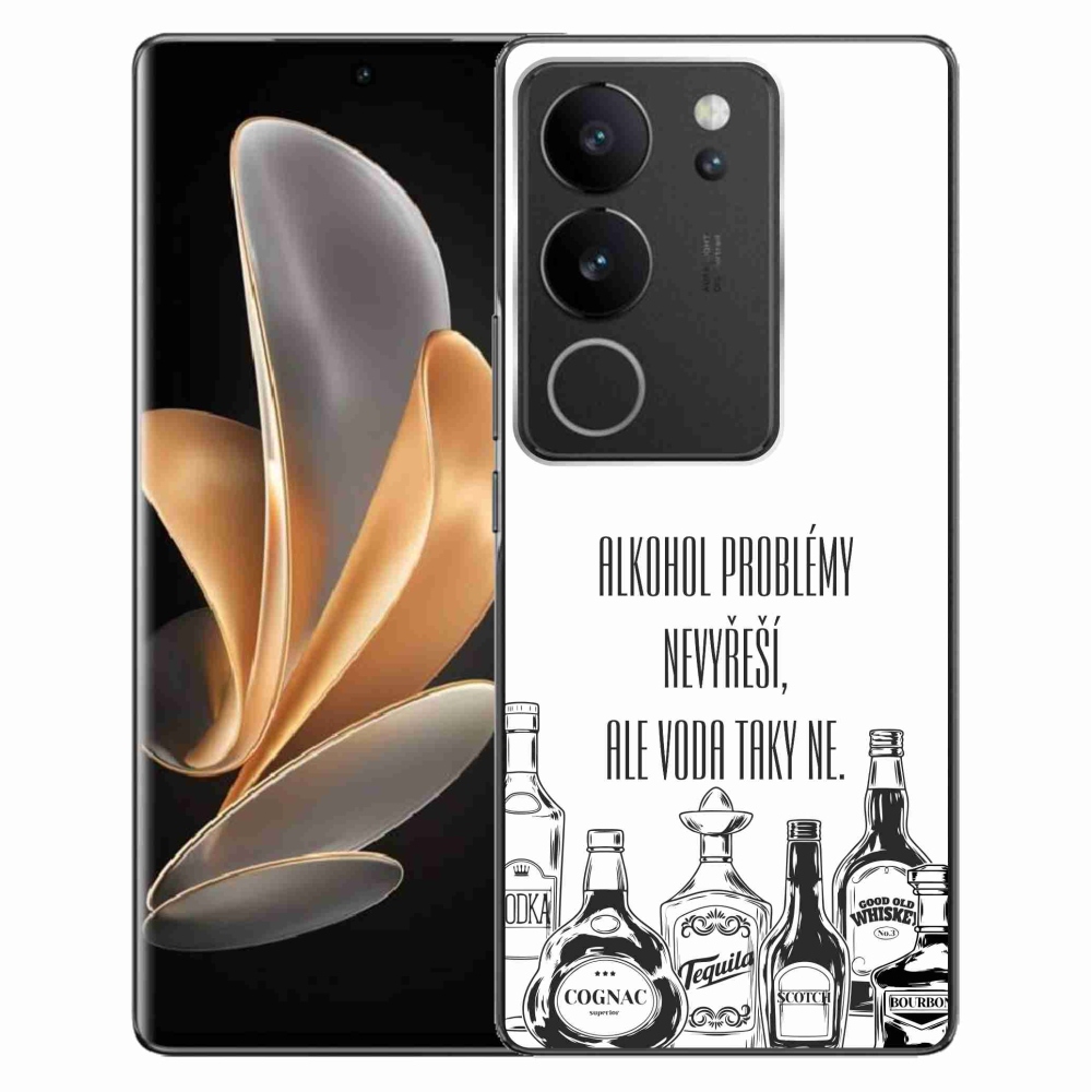 Gél borító mmCase Vivo V29 5G - vicces szöveg fehér háttérrel