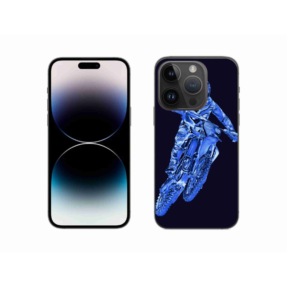Zselés borítás mmCase iPhone 14 Pro készülékhez - motocross 1