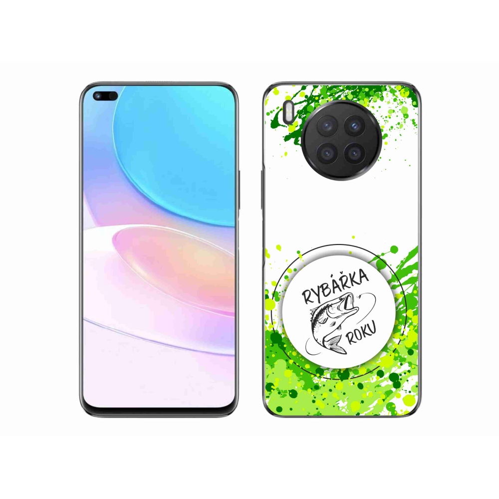 Gél borító mmCase a Huawei Nova 8i - az év horgásza fehér háttérrel