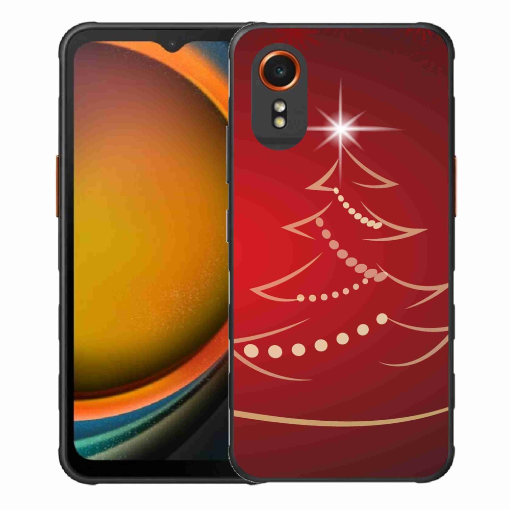 Gél borító mmCase Samsung Galaxy Xcover 7 - karácsonyfa karikatúra