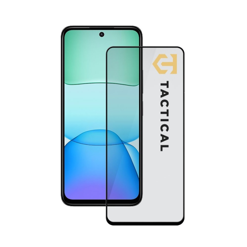 Taktikai üvegpajzs 5D üveg a Xiaomi Redmi 13 4G fekete számára