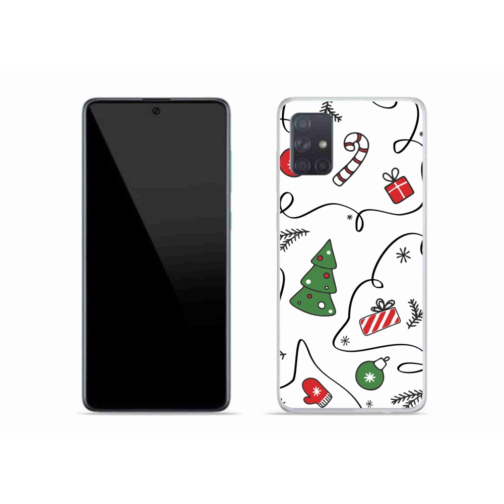 Gél borítás mmCase Samsung Galaxy A51 készülékhez - karácsonyi motívumok