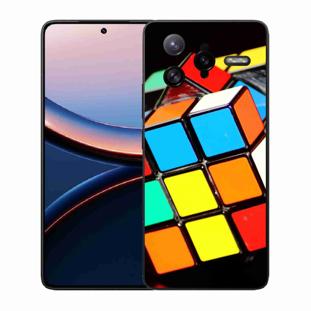 Gél borítás mmCase a Xiaomi Poco F7 Ultra számára - Rubik-kocka