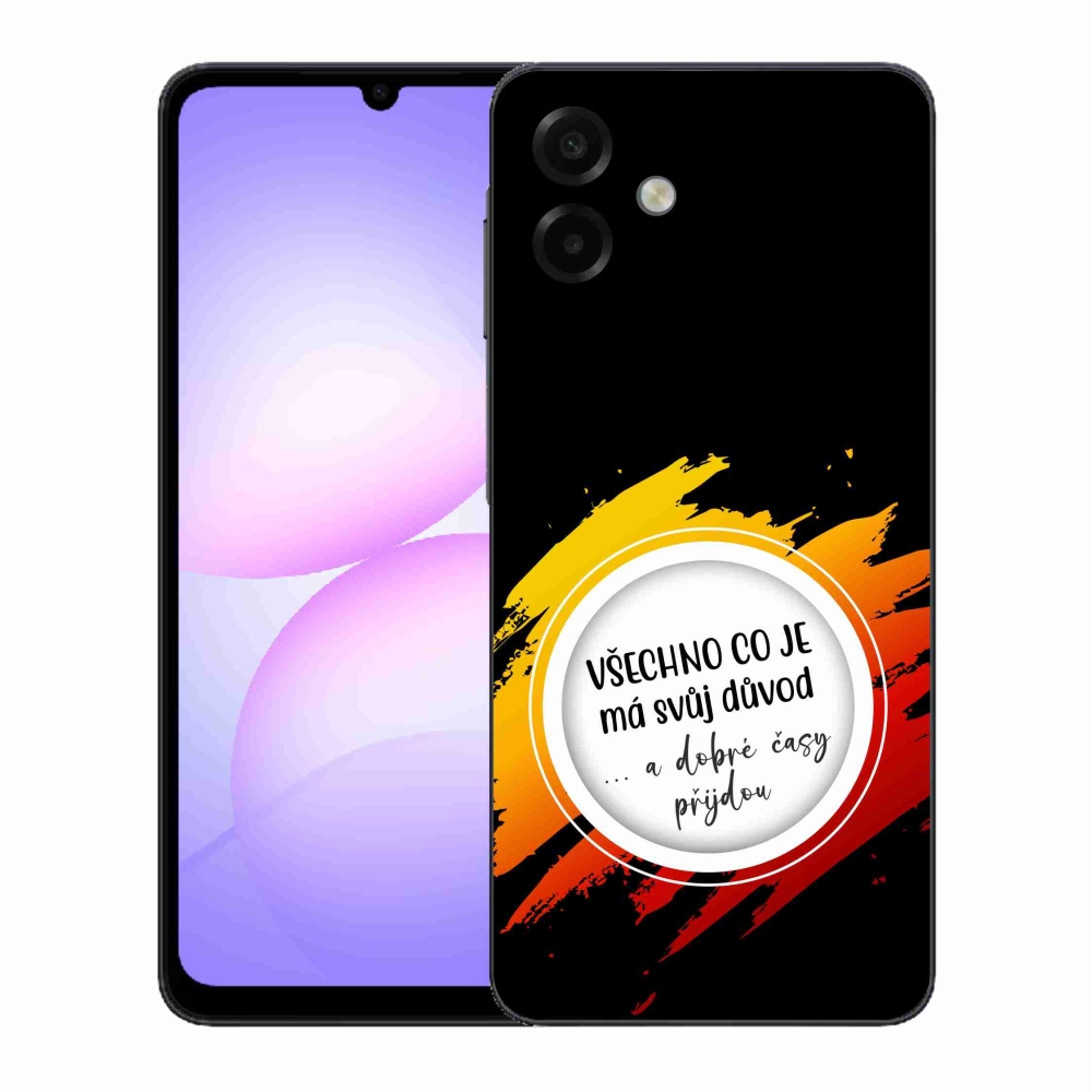 Gél borítás mmCase Samsung Galaxy A07 4G - idézet 3 fekete háttér