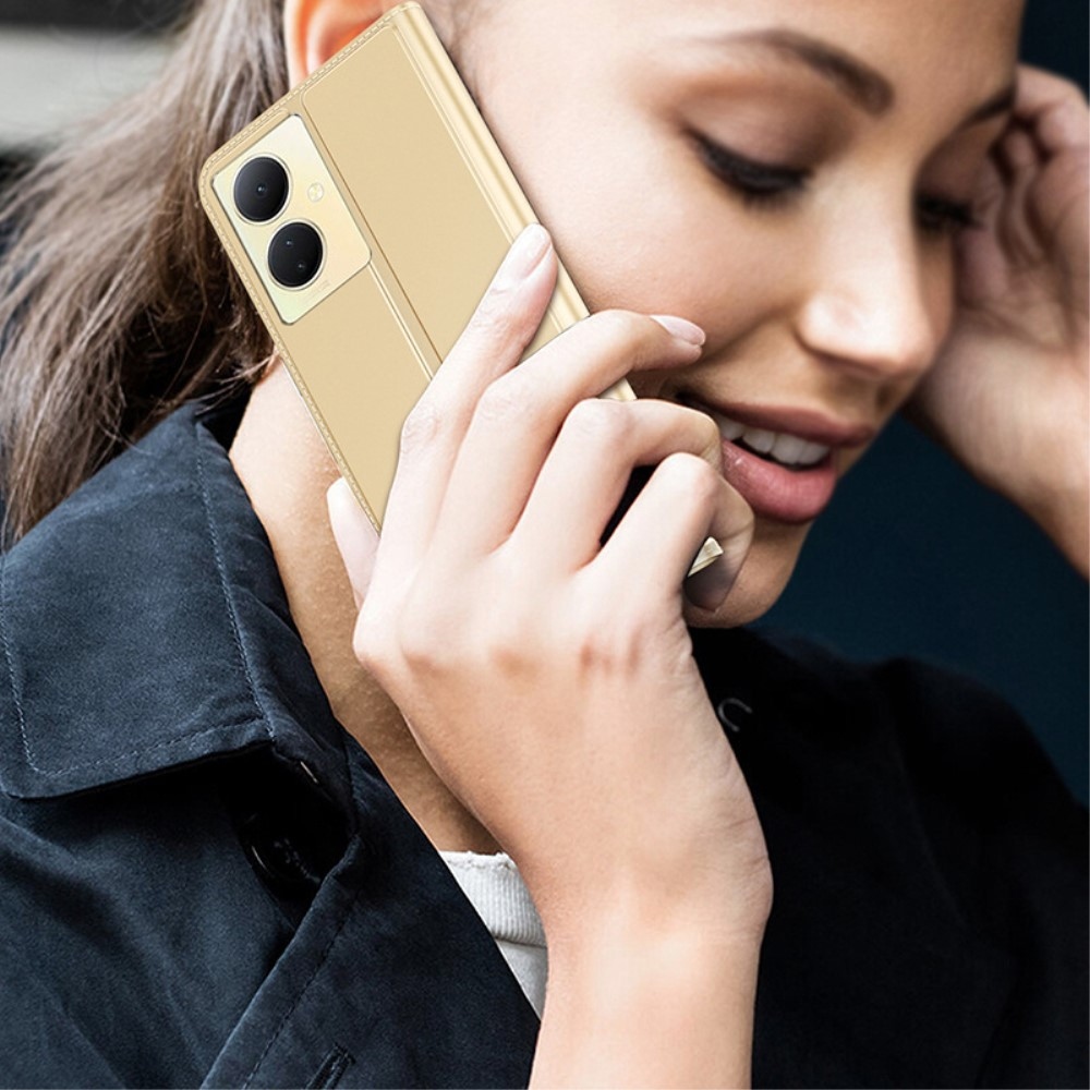 DUX könyv tok a Vivo V29 Lite 5G-hez - arany színű
