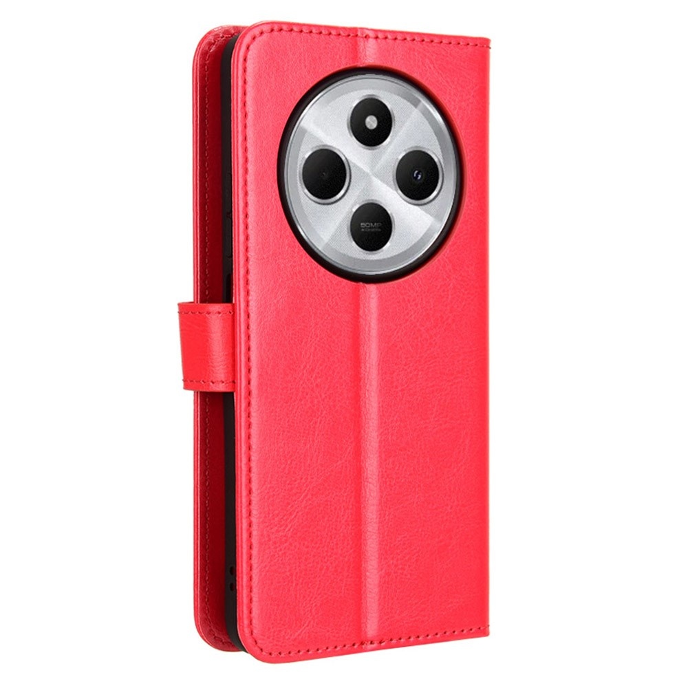 Őrült könyv tok Xiaomi Redmi 14C/Poco C75-hez - piros