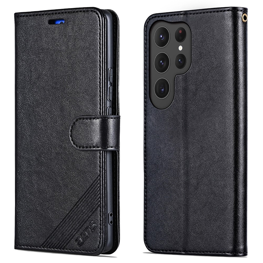AZNS könyv tok Samsung Galaxy S25 Ultra készülékhez - fekete