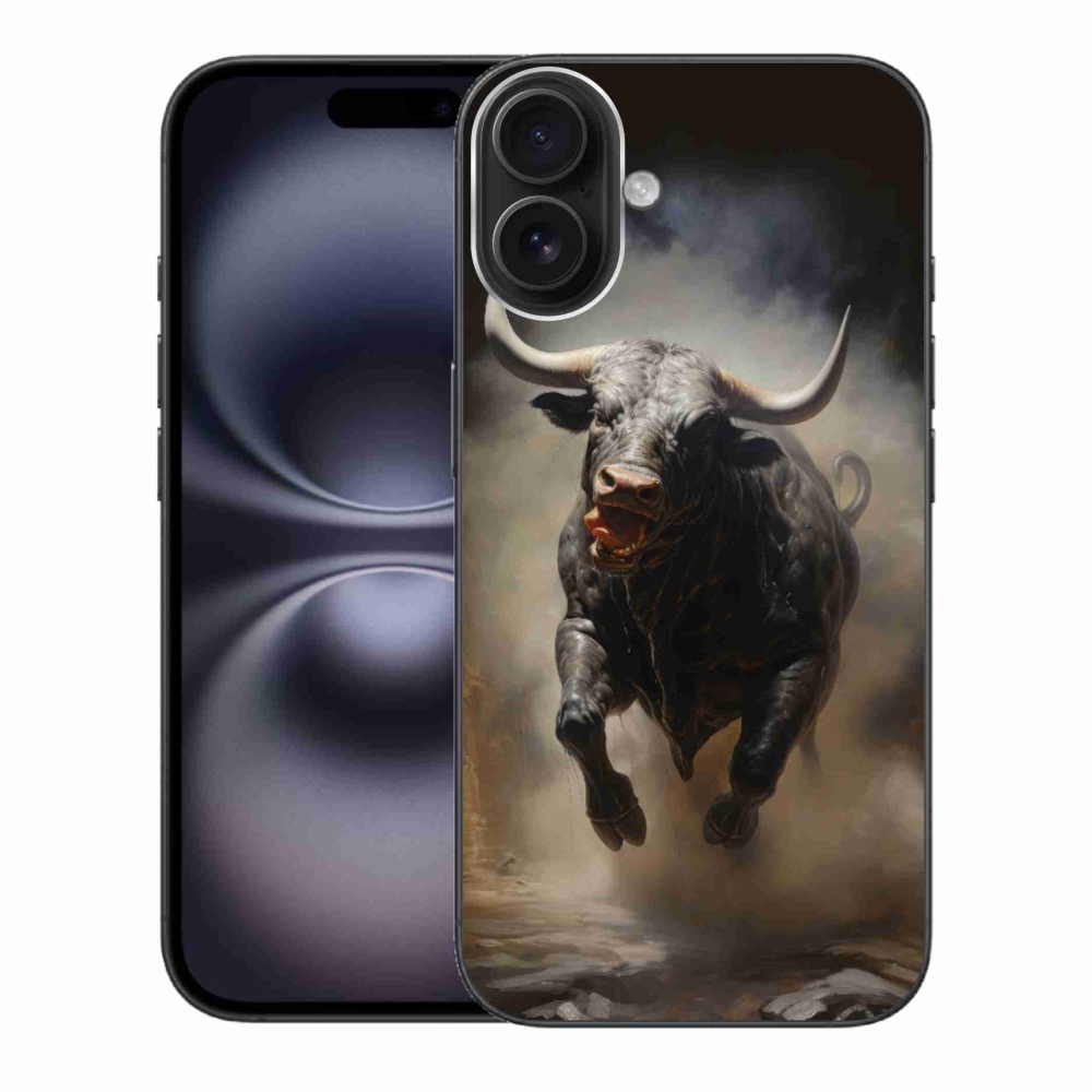 Zselés borítás mmCase iPhone 16 Plus készülékhez - dühös bika