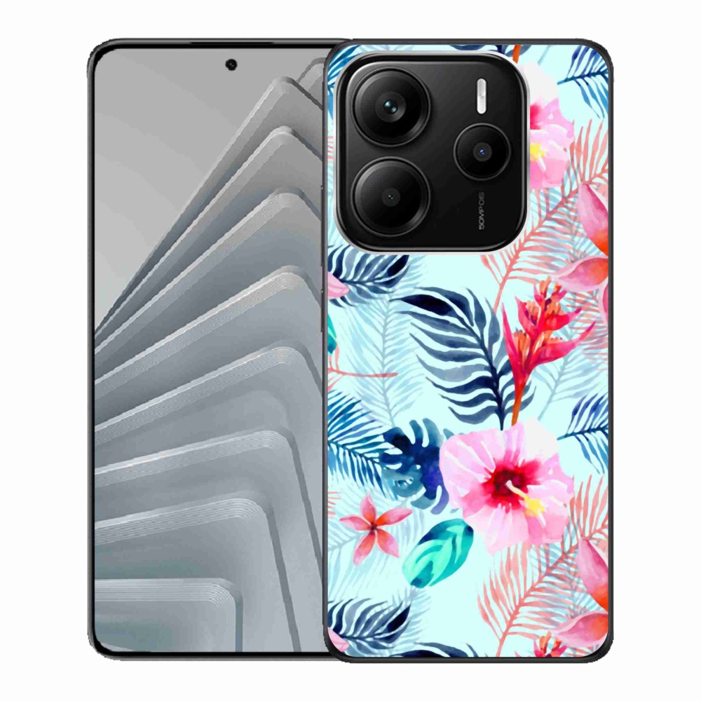 Gél borítás mmCase a Xiaomi Redmi Note 14 5G-hez - virágok
