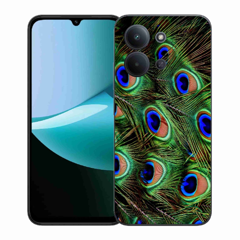 Gél borítás mmCase a Xiaomi Redmi 15C 4G (171mm)/Poco C85 4G (171mm) számára - pávatoll