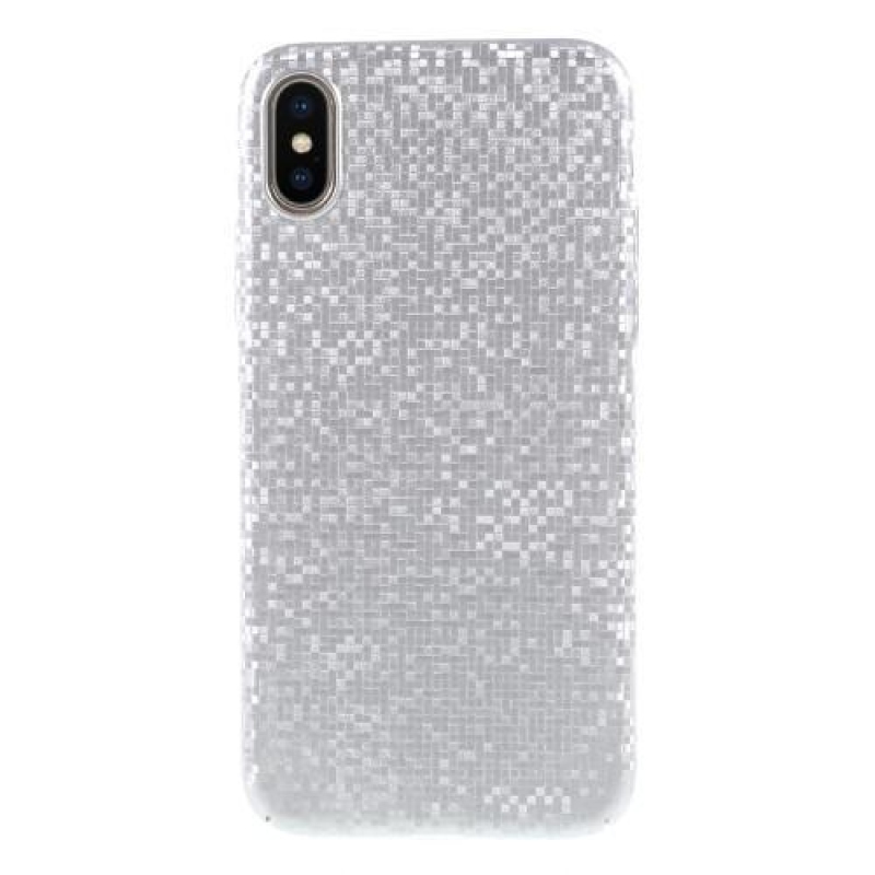 Glamour műanyag tok iPhone X készülékhez - ezüst
