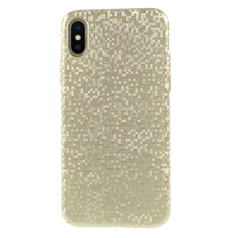 Glamour műanyag tok iPhone X készülékhez - arany színben