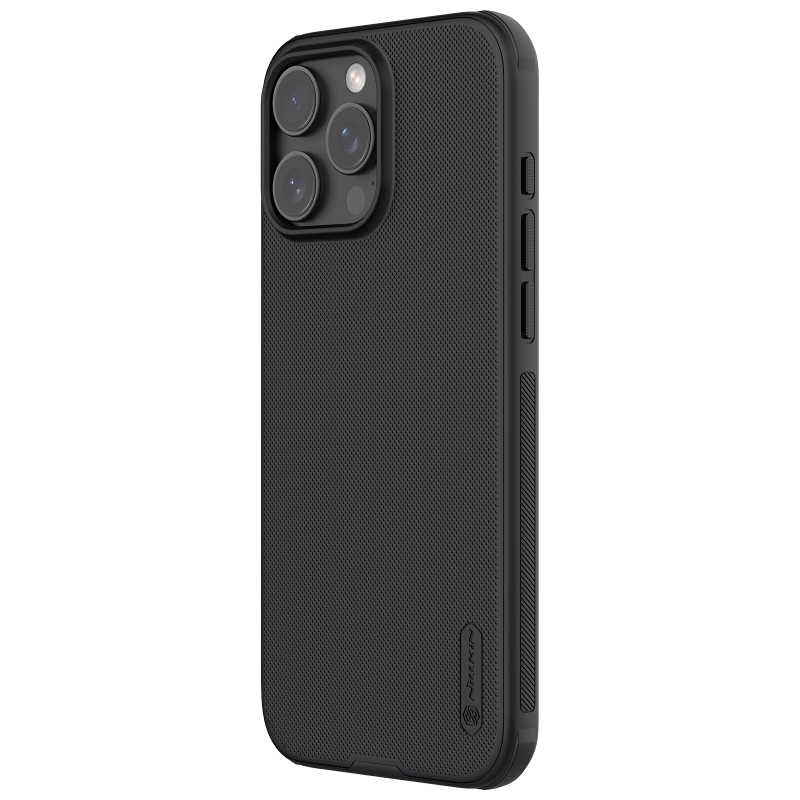 Nillkin Super Frosted PRO mágneses hátlap Apple iPhone 16 Pro Max-hoz Fekete