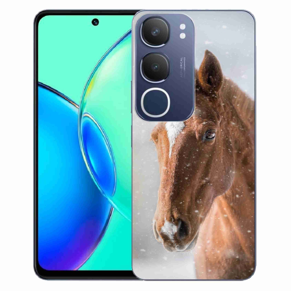 Zselés tok mmCase a Vivo Y19s készülékhez - barna ló 2