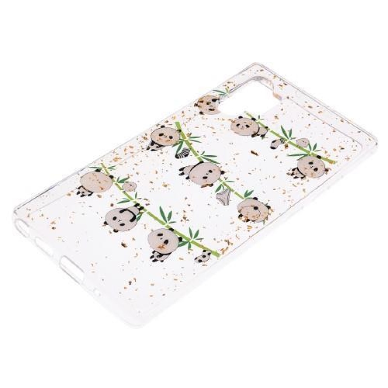 Glitter zselés tok mobil Samsung Galaxy Note 10 Plus - pandák