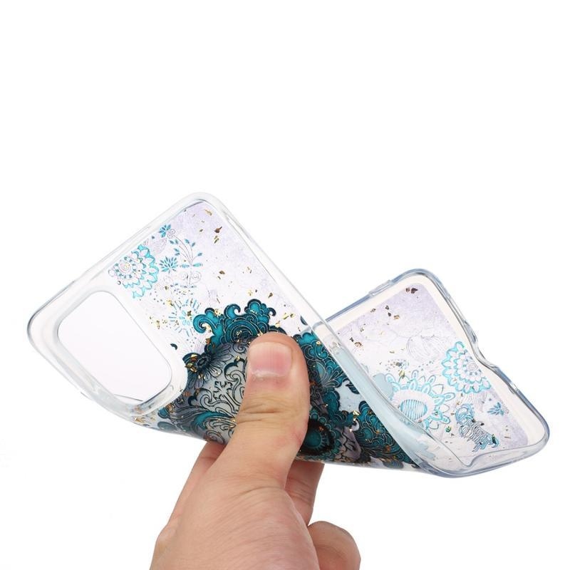 Glitter zselés tok mobil Samsung Galaxy S20 - koponya