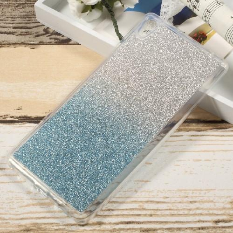Csillogó zselés tok Sony Xperia XA Ultra készülékhez - kék