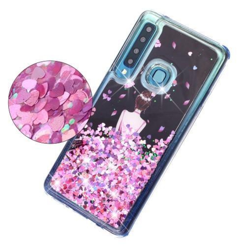 Glitter homokóra zselés tok Samsung Galaxy A9 - gyönyörű lányhoz