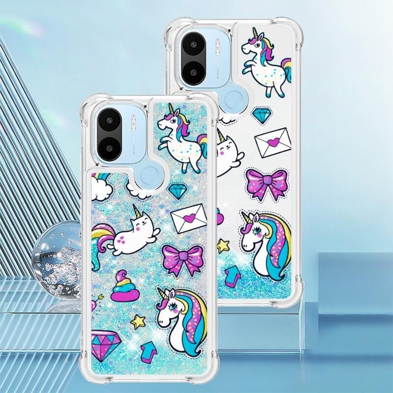 Glitter homokóra hüvely Xiaomi Redmi A1+/A2+ - színes minták