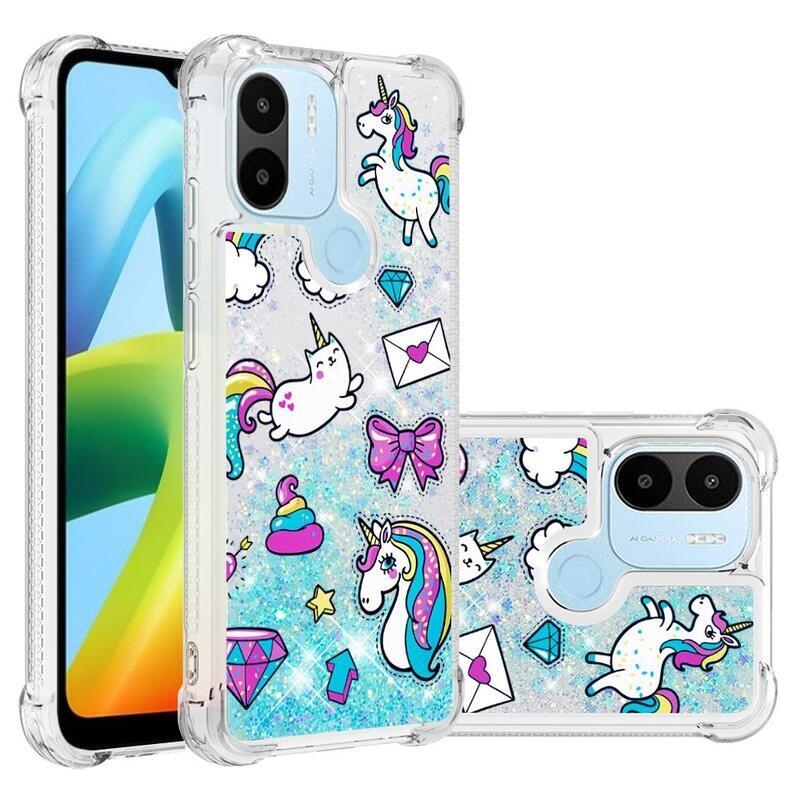 Glitter homokóra hüvely Xiaomi Redmi A1+/A2+ - színes minták