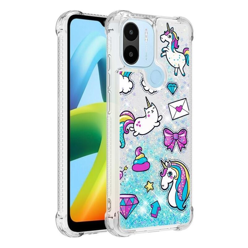 Glitter homokóra hüvely Xiaomi Redmi A1+/A2+ - színes minták