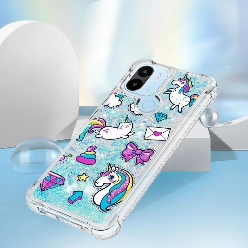 Glitter homokóra hüvely Xiaomi Redmi A1+/A2+ - színes minták