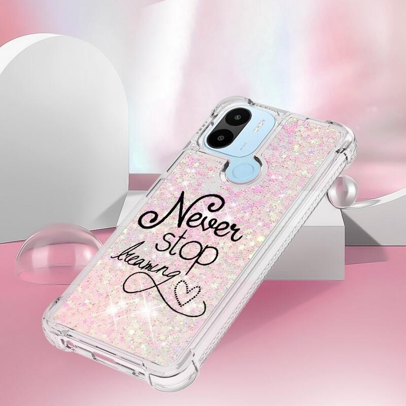 Glitter homokóra tok a Xiaomi Redmi A1+/A2+ készülékhez - álmodj tovább!